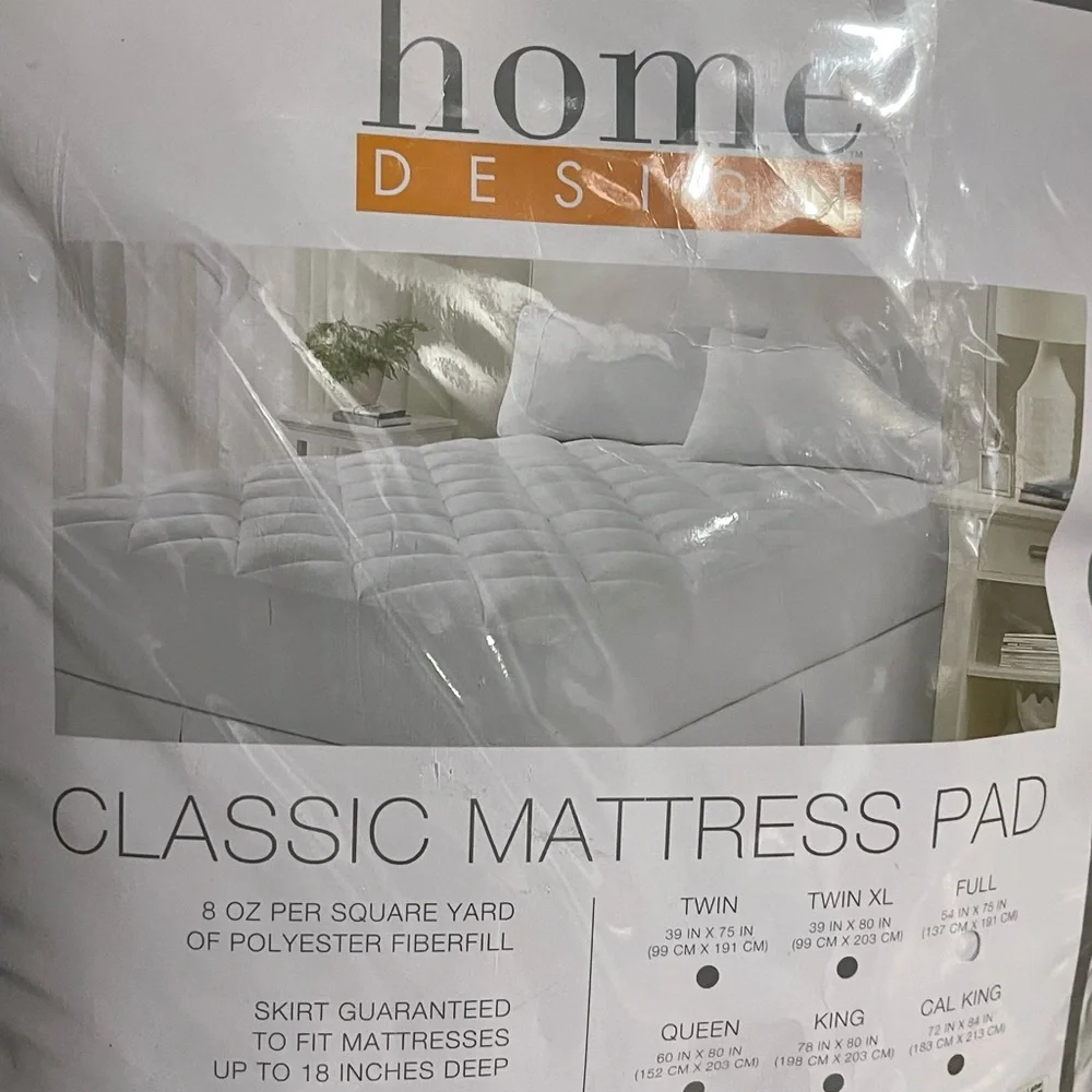Classic mattress pad fit mattresses up to 18 inches.